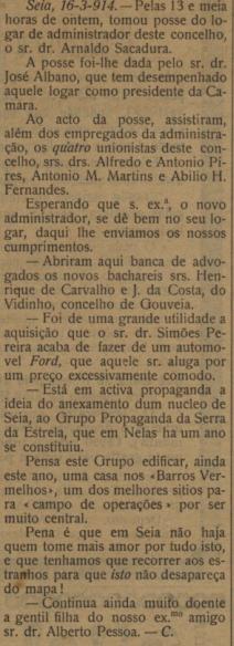 Dr arnaldo -Gazeta de Coimbra, 20 de Março de 191