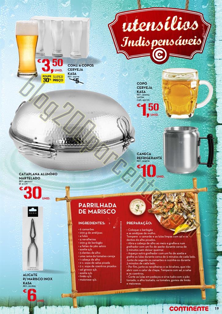 Novo Folheto CONTINENTE Cervejas e Mariscos até 2