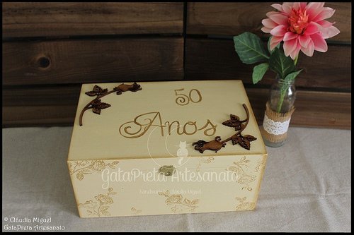 Caixa de recordações de casamento 