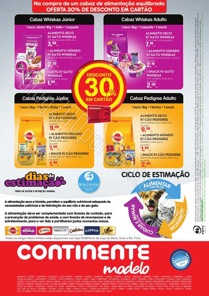Antevisão Folheto CONTINENTE Aliemntação Animal