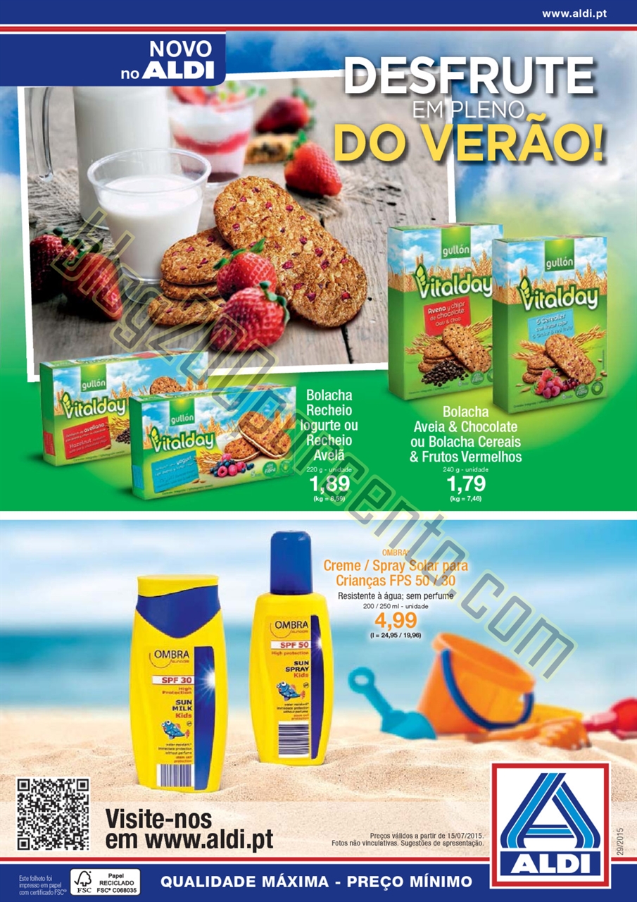 Antevisão Folheto ALDI Promoções a partir de 15