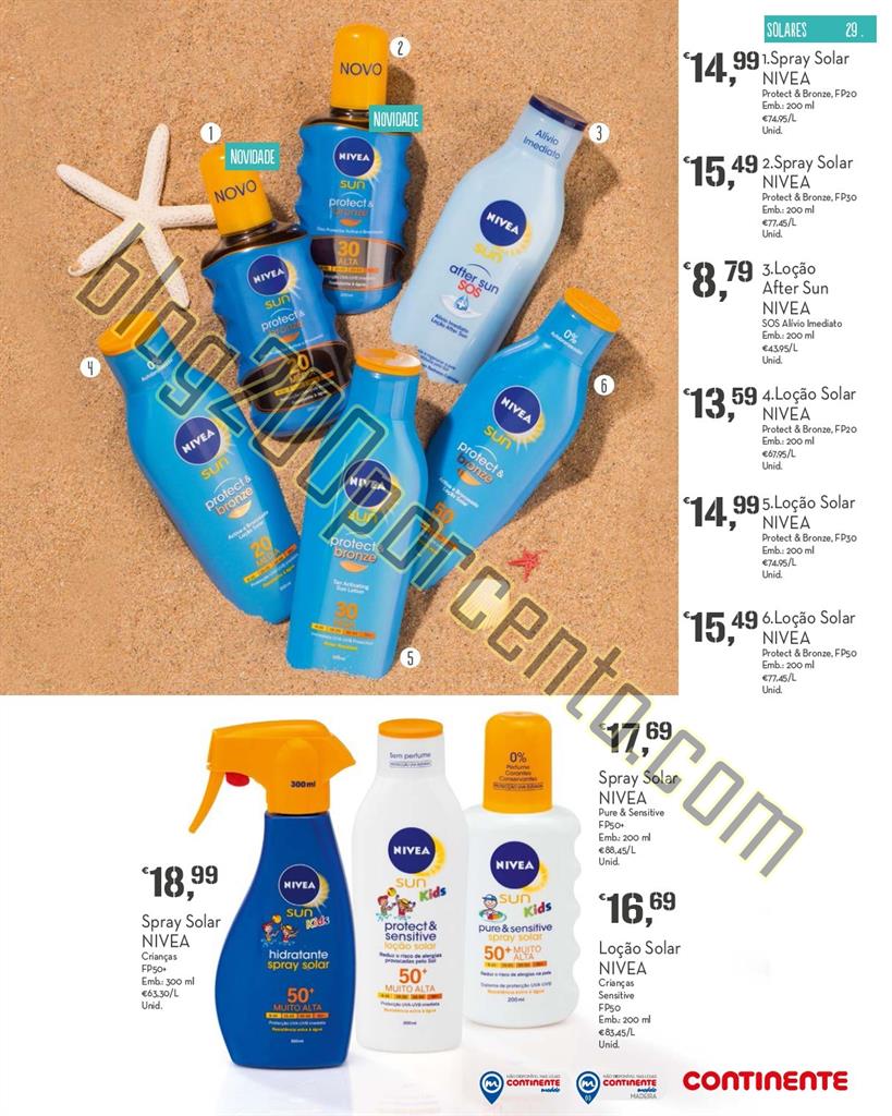 Novo Folheto CONTINENTE Beleza e verão promoçõe