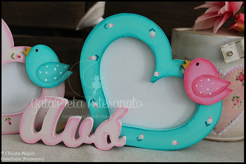 Molduras em forma de coração 