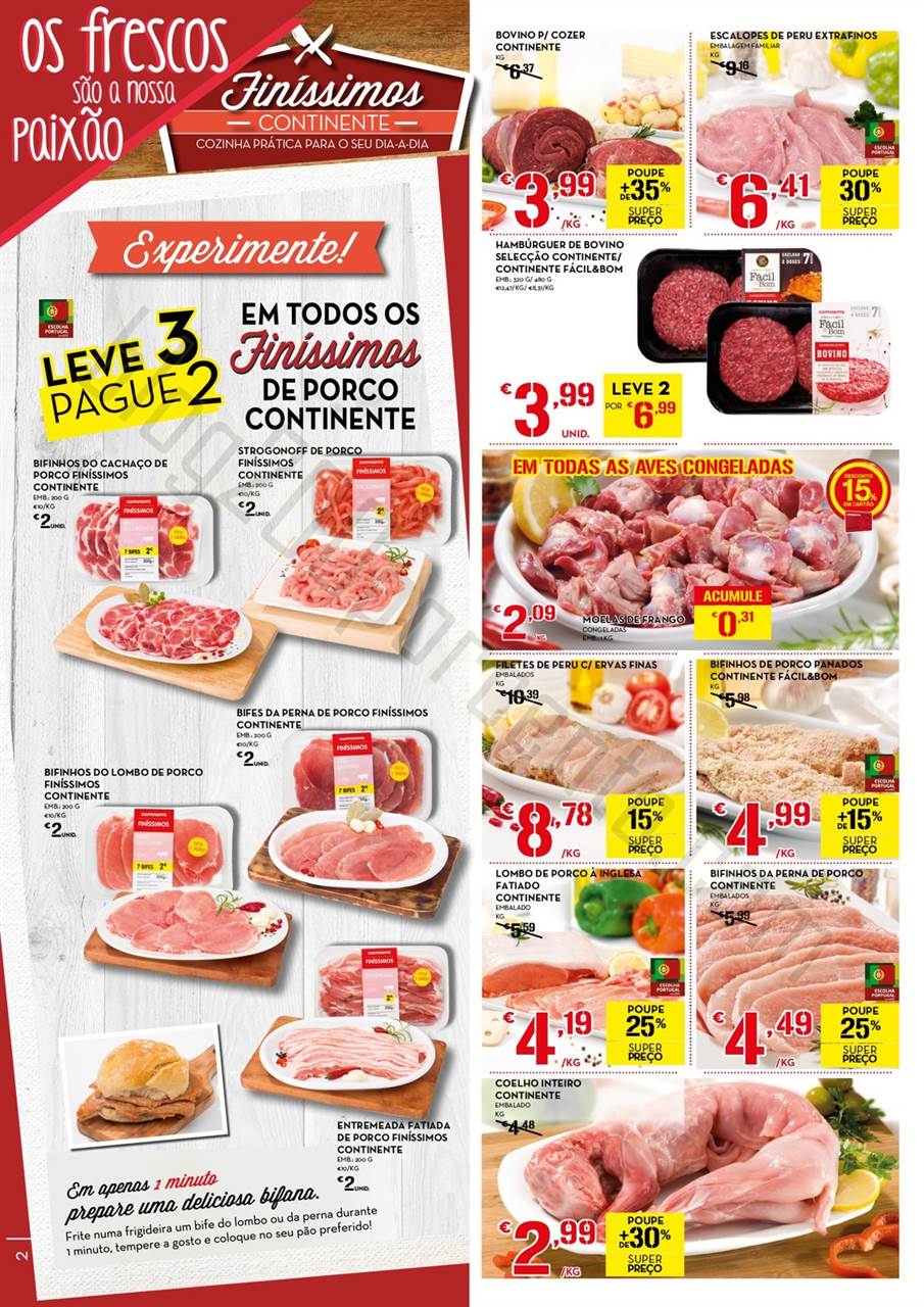 Antevisão Folheto CONTINENTE Promoções de 4 a 1