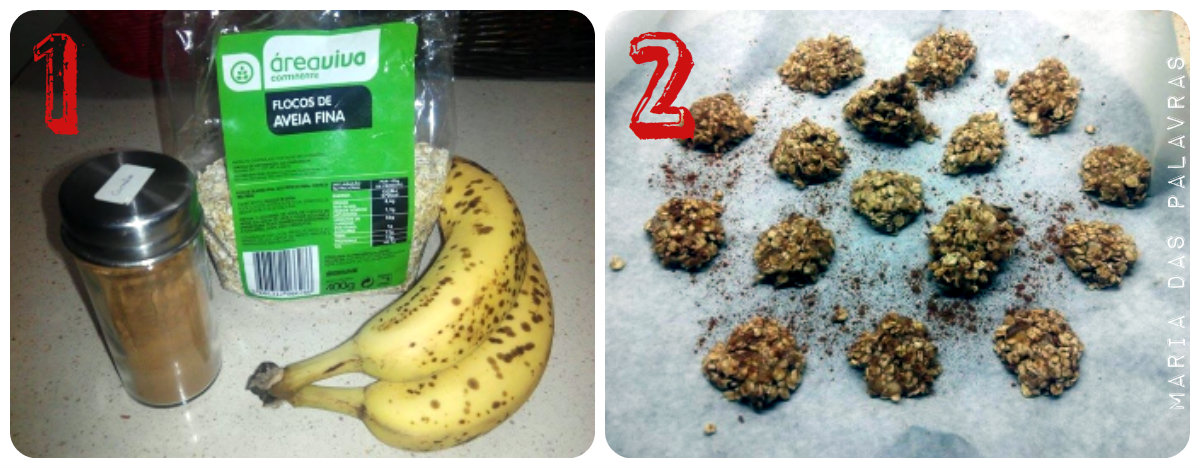 Biscoitos de aveia e banana - Maria das Palavras