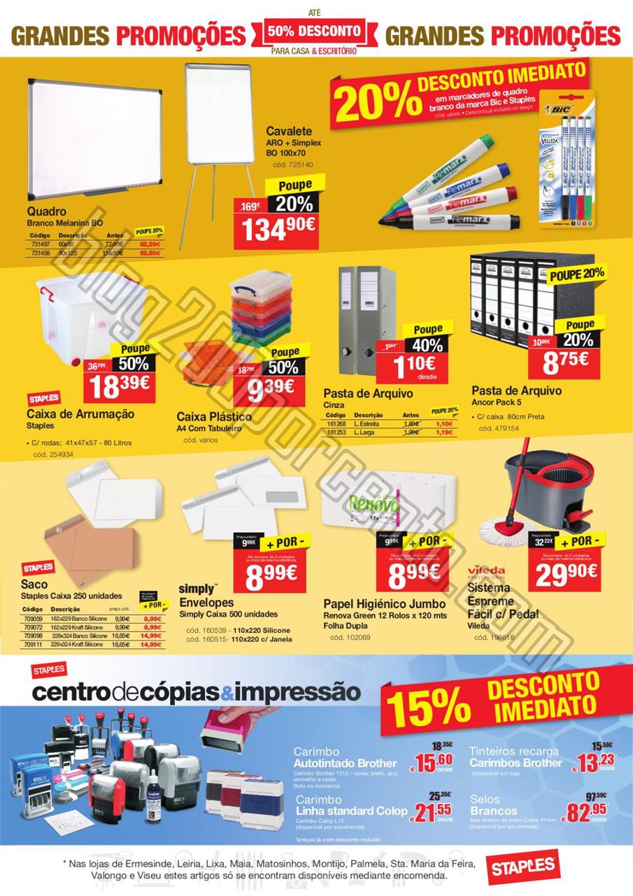 Antevisão Folheto STAPLES Promoções de 23 a 28 