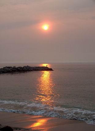 Por do sol no Lobito