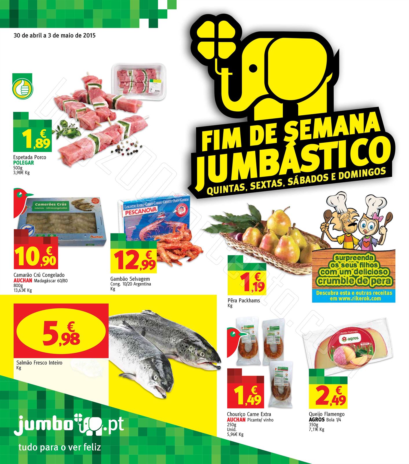 Antevisão Folheto JUMBO Fim de semana de 30 abril