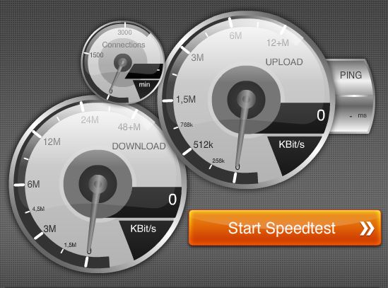 teste de velocidade ligação internet