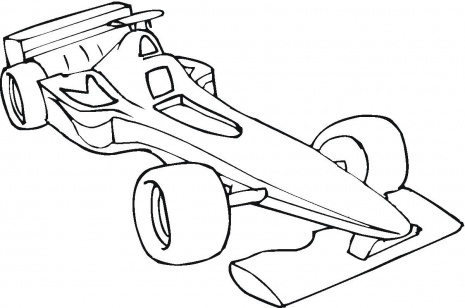 Desenho de Carro de F1 para Colorir - Colorir.com