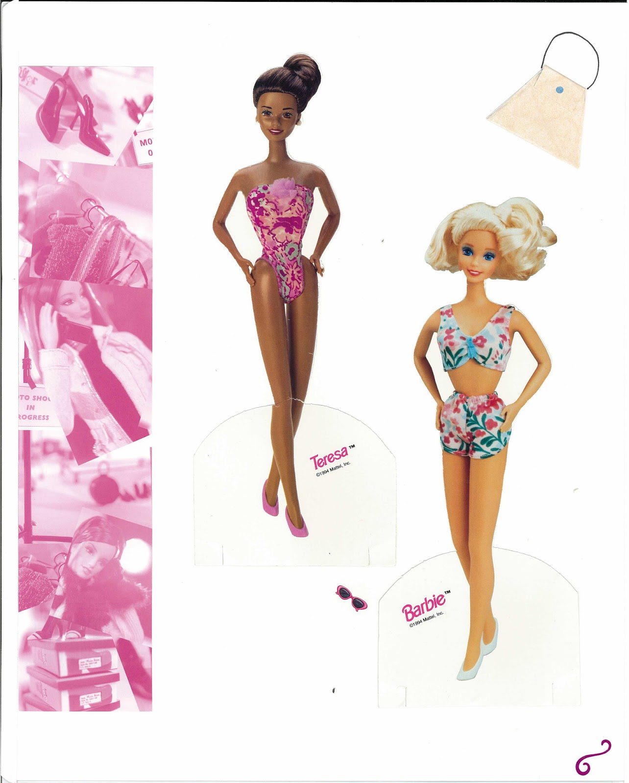 Bonecas de Papel - Barbie com roupas para imprimir - Brinquedos de