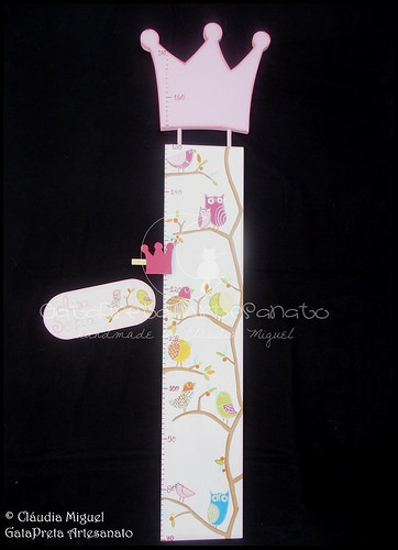 Placa de porta e régua crescimento 