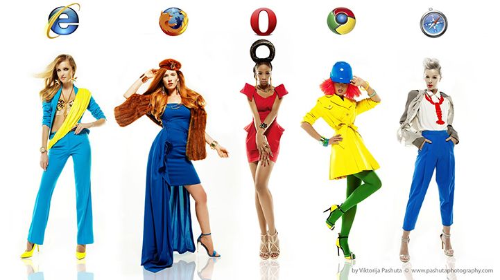 mulheres browsers navegadores moda internet modelos