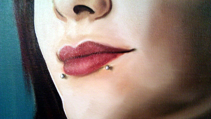 girl-with-piercings painting by Forrest King.jpg