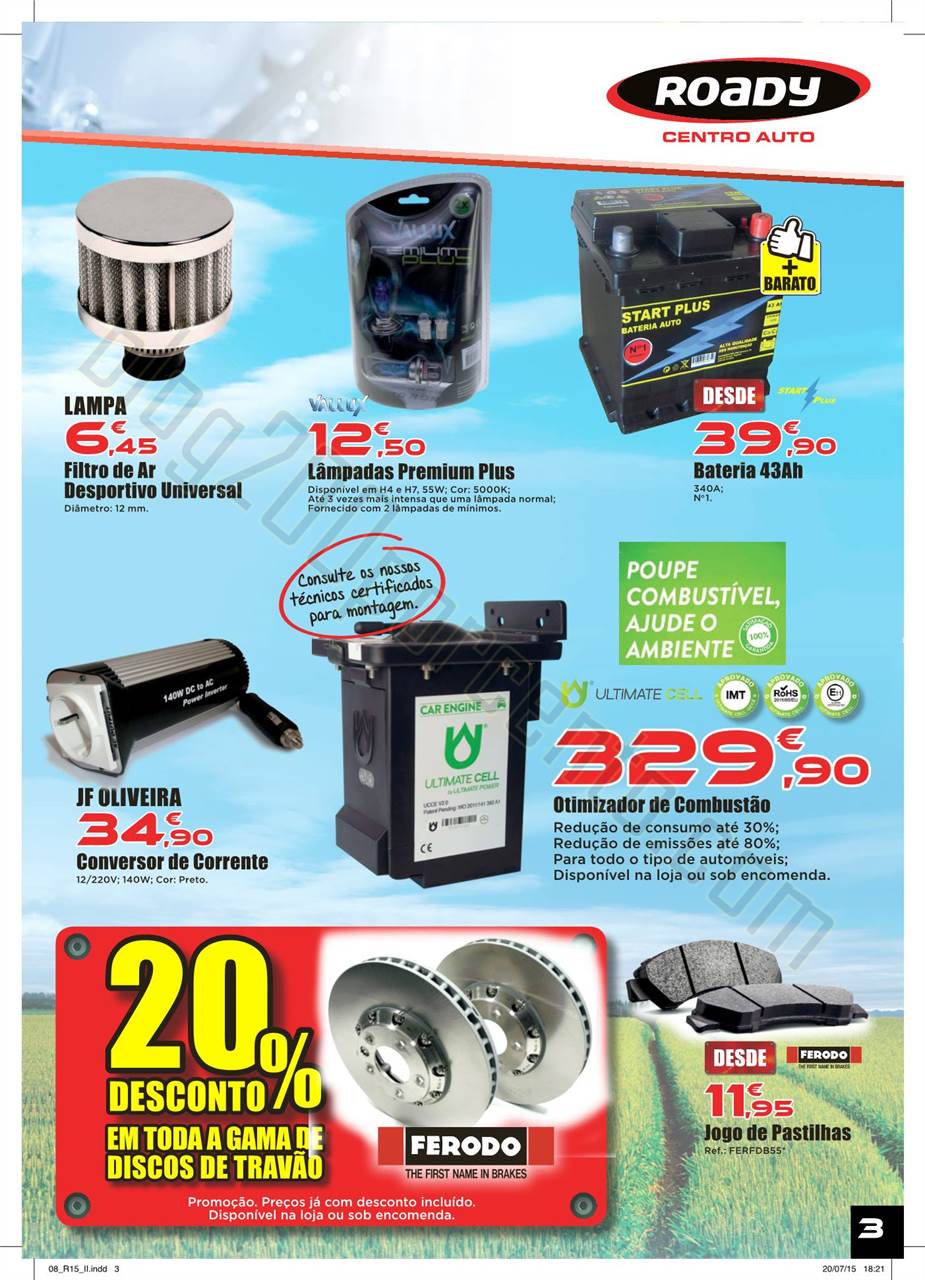 Novo Folheto ROADY Promoções de 30 julho a 30 ag