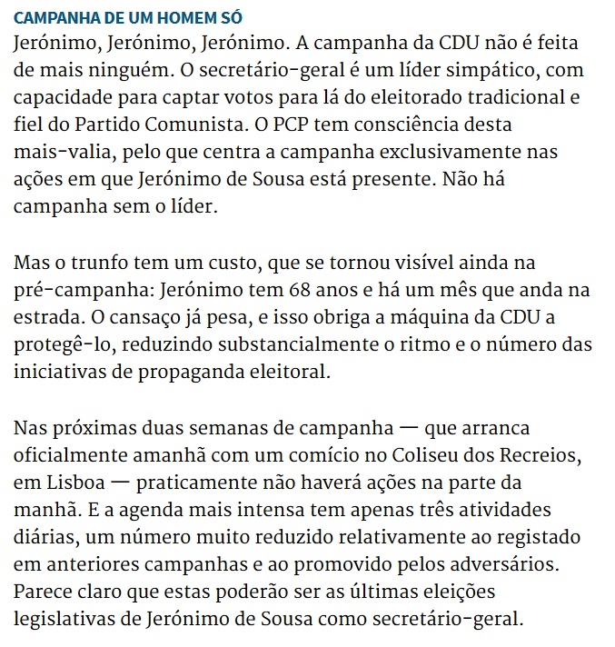Campanha de um homem só Campanha de um homem só
