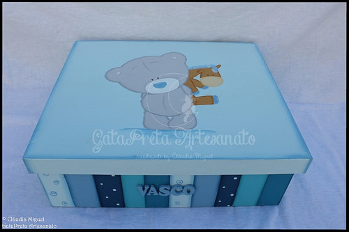 Caixa ampla e placa de porta 