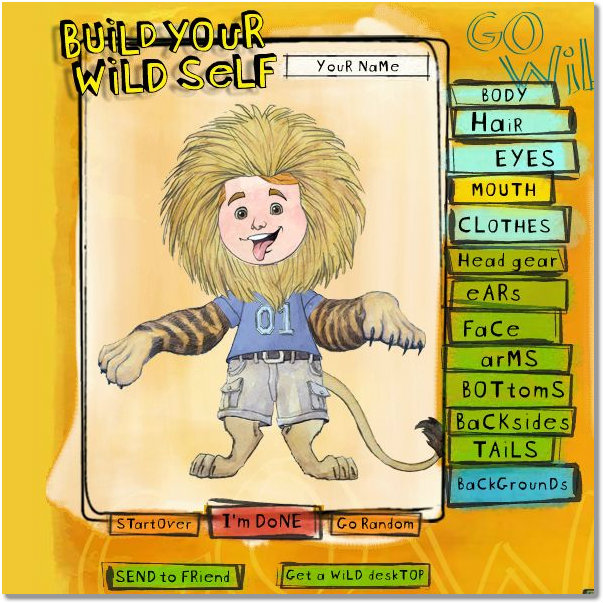 desenha avatar animal selvagem
