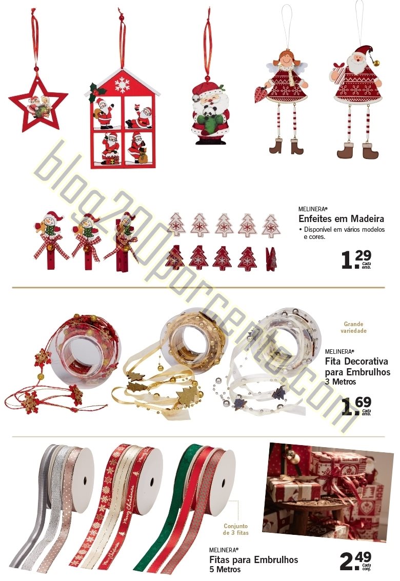 Antevisão Folheto LIDL Decoração de Natal a par