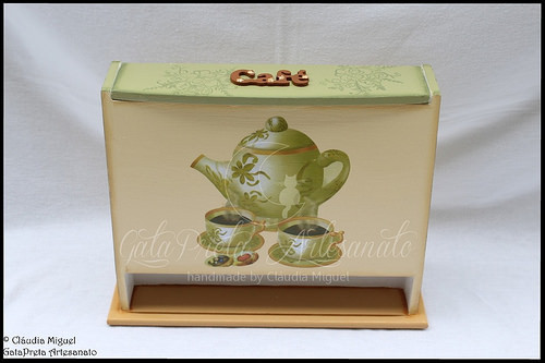 Caixa vertical para cápsulas Dolce Gusto e caixa de açúcar 