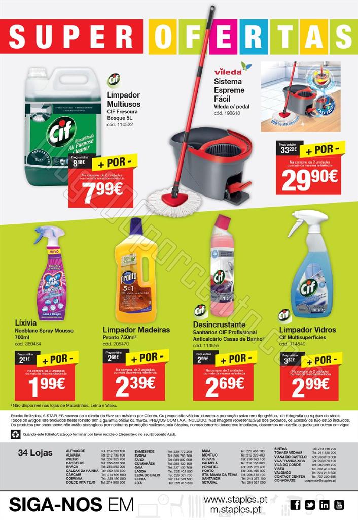 Antevisão Folheto STAPLES promoções de 5 a 17 m