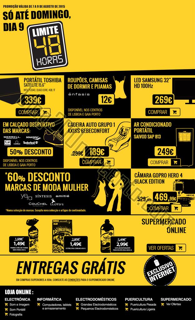 Antevisão Limite 48 h EL CORTE INGLÉS de 7 a 9 a