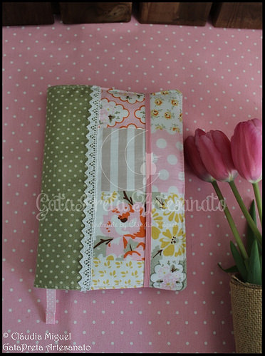 Capa para agenda A5, estojo e porta-chaves 