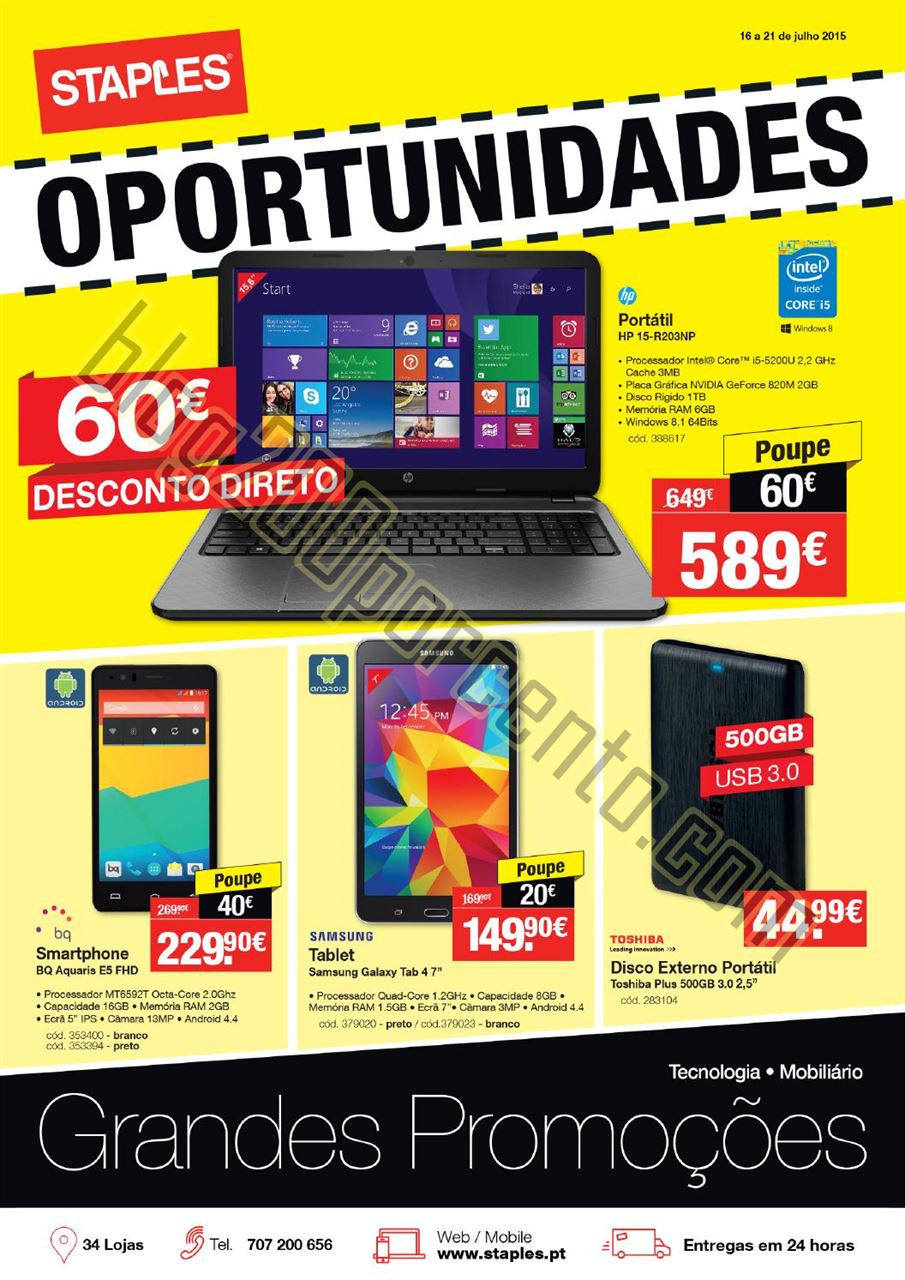 Antevisão acumulação STAPLES Oportunidades de 1