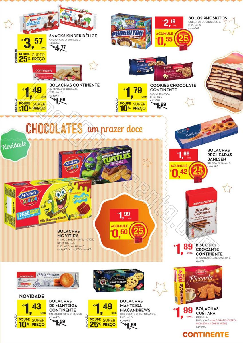 Antevisão Folheto CONTINENTE Bolachas de 10 fever