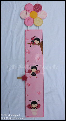 Caixa para ganchinhos e régua crescimento 