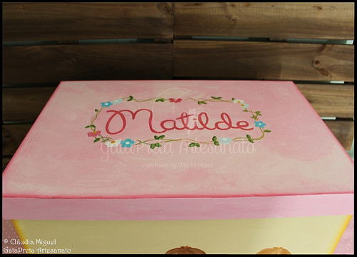 Caixa de arrumação de dossiers e brinquedos 