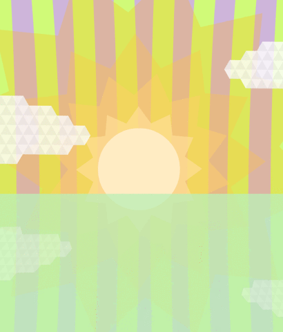 Sea Landscape by Shallow Lagoon