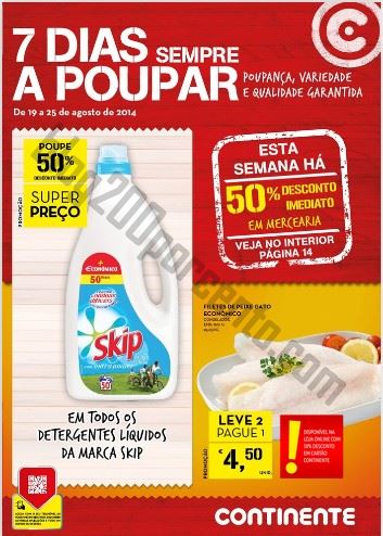 Novo folheto CONTINENTE Promoções da semana de 19 a 25 agosto - online