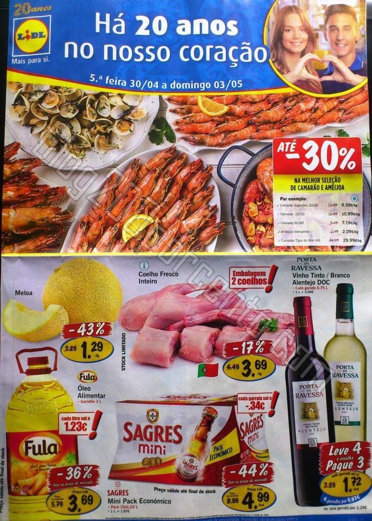 Antevisão Folheto LIDL Promoções de 30 abril a 