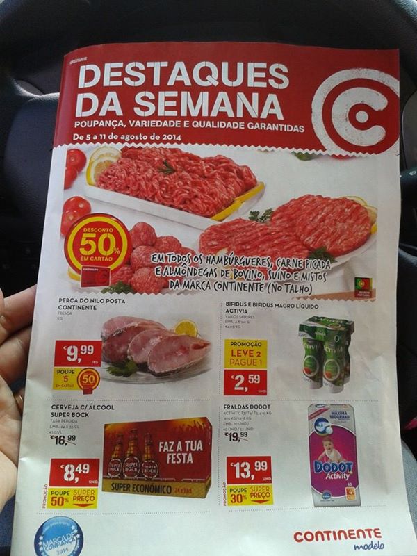 Antevisão Folheto CONTINENTE Promoções de 5 a 11 agosto