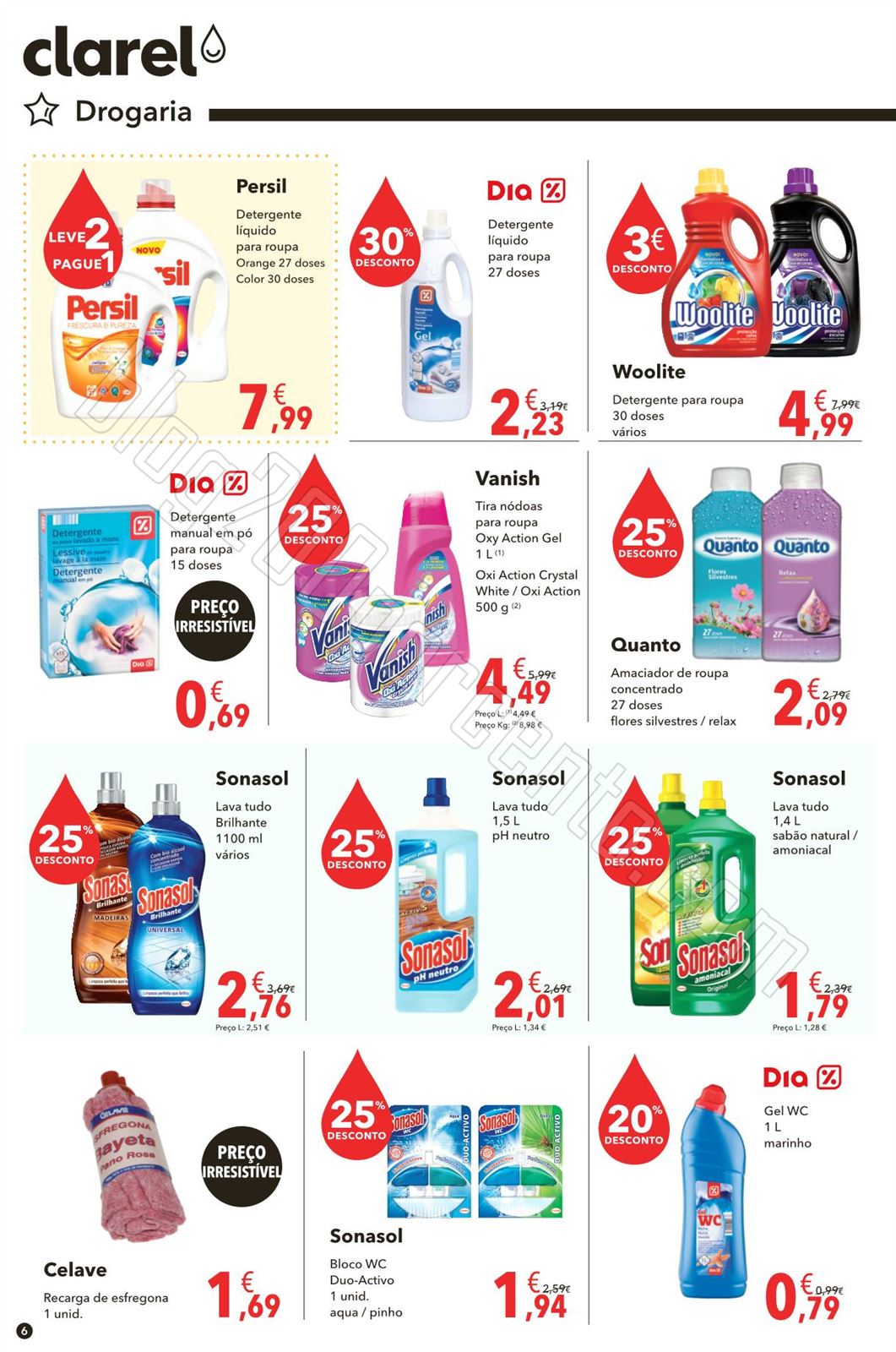Antevisão Folheto CLAREL Promoções de 30 abril 