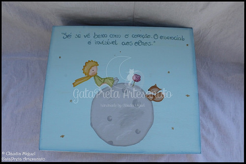 Caixa para recordações de batizado 