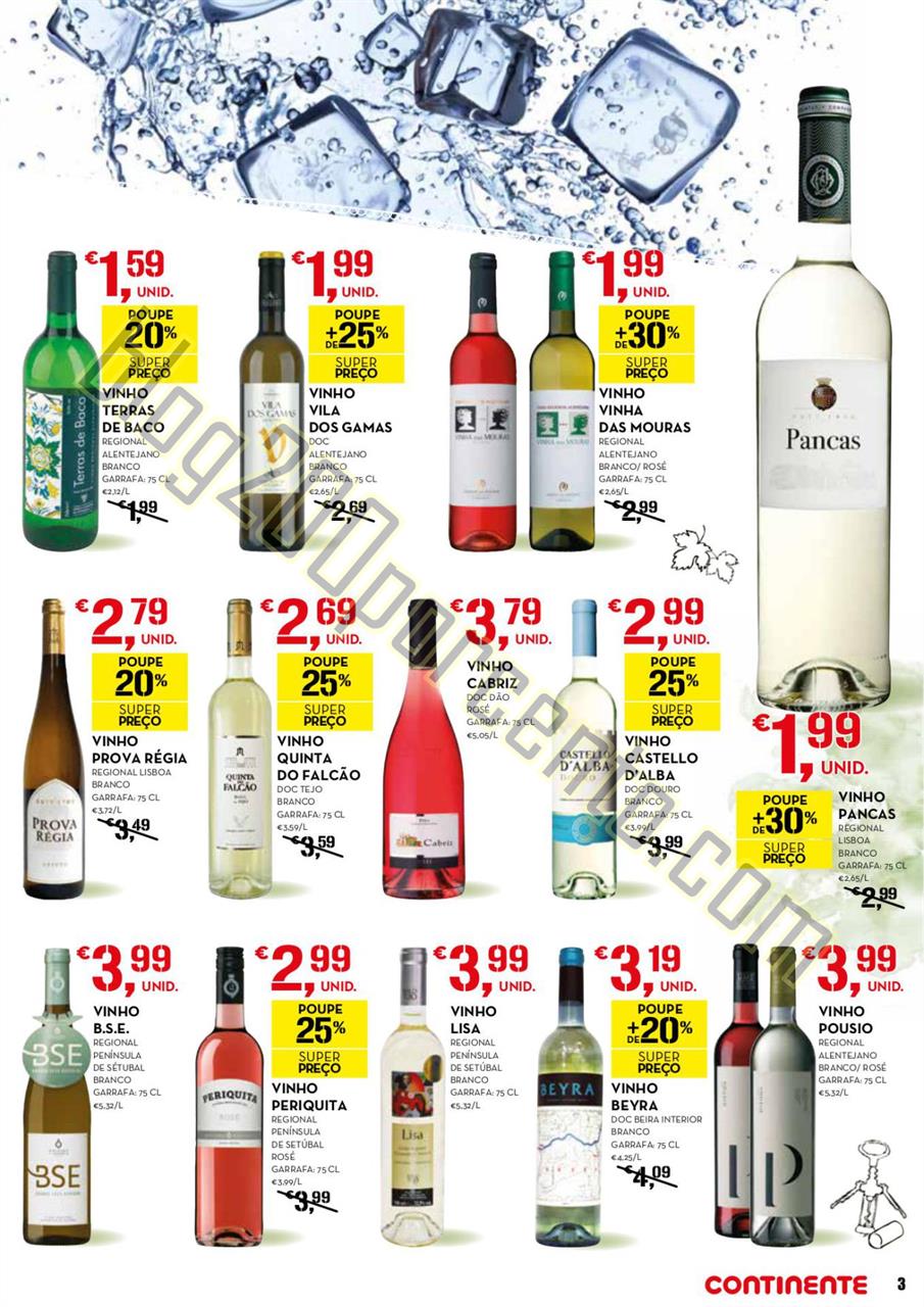 Antevisão folheto CONTINENTE Vinhos e aperitivos 