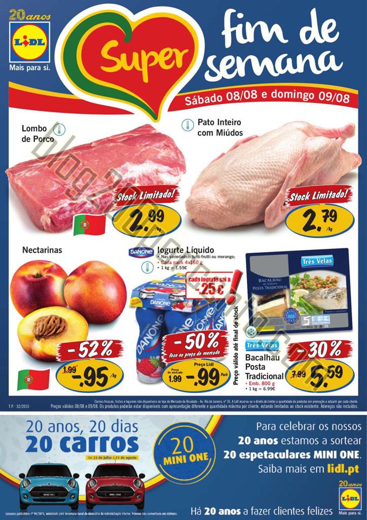 Antevisão Folheto LIDL Fim de Semana dias 8 e 9 a