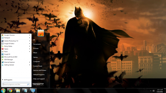 batman tema windows 7