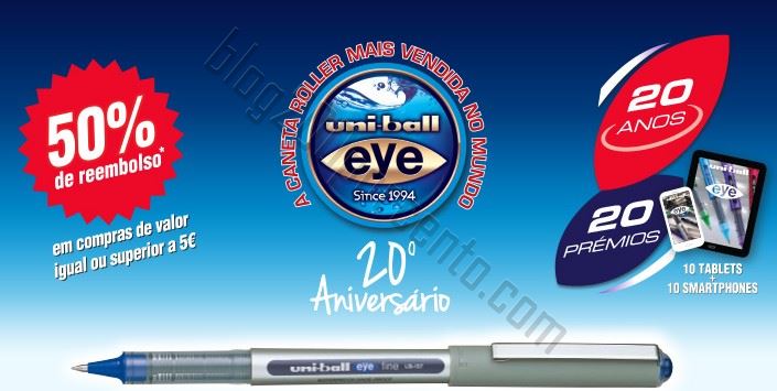 Reembolso 50% UNI-BALL EYE e Passatempo !