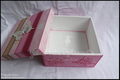 Caixa para lembranças de despedida de solteira 