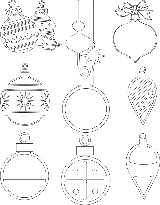 Bola de natal para colorir e pintar - Imprimir Desenhos