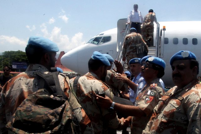 Pakistan UN peacekeeping force leaving East Timor