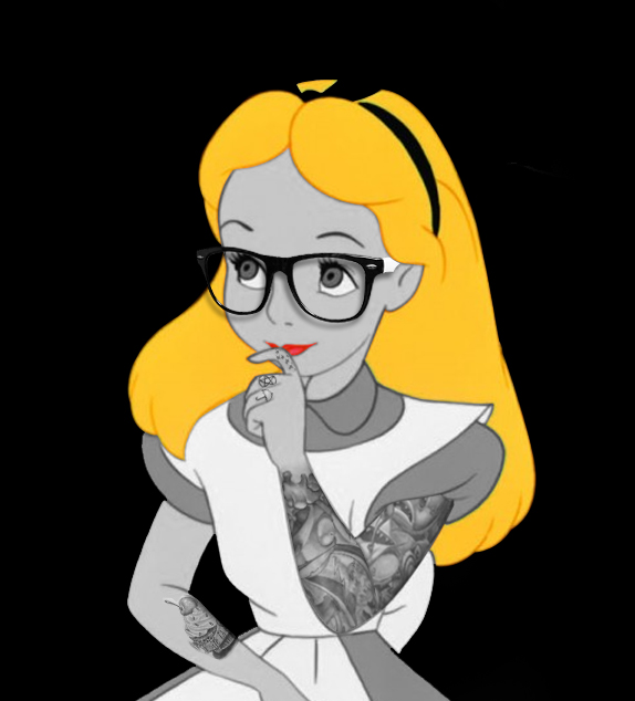 disney alice tatuagens