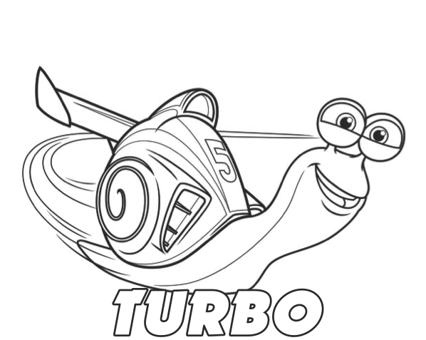 Desenhos do Turbo para Colorir e Imprimir - Filme Turbo - Brinquedos de  Papel