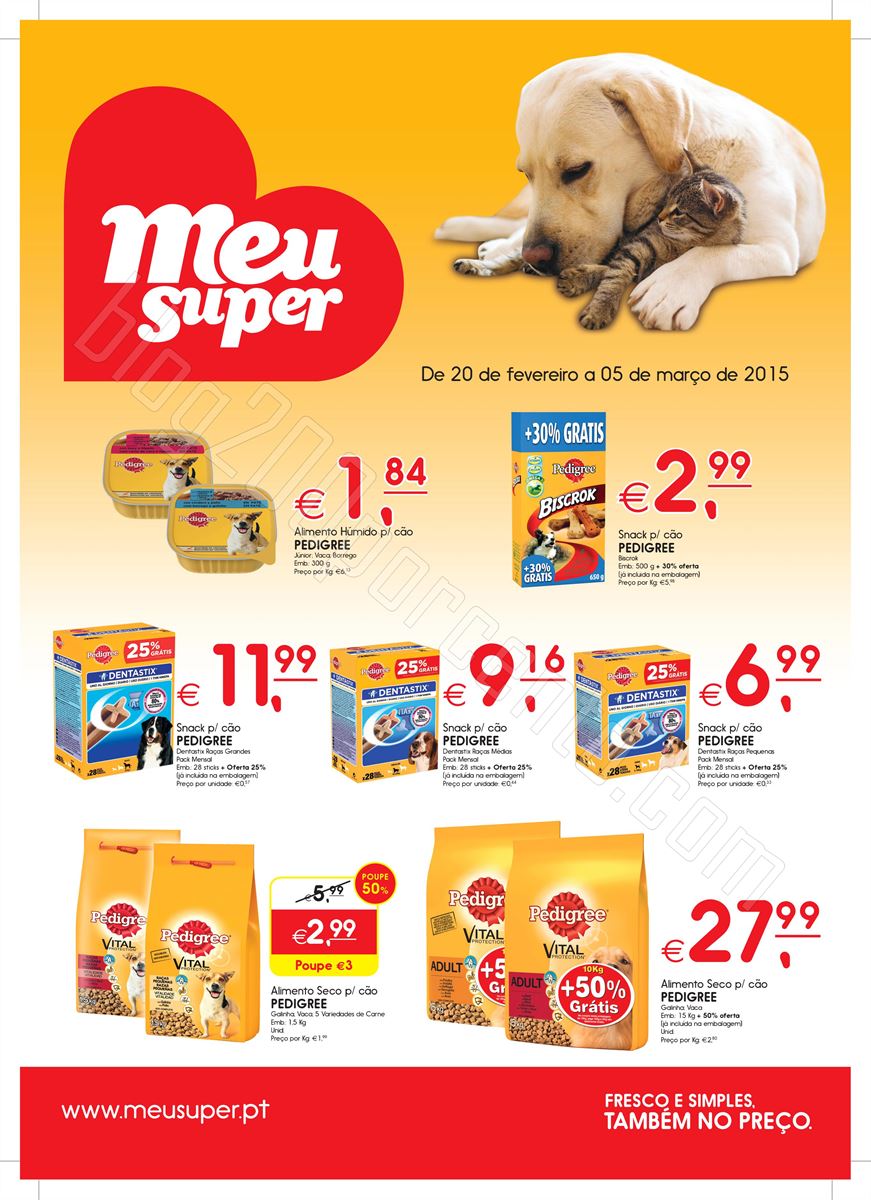 Novo Folheto MEU SUPER Aliemntação Animal de 20 
