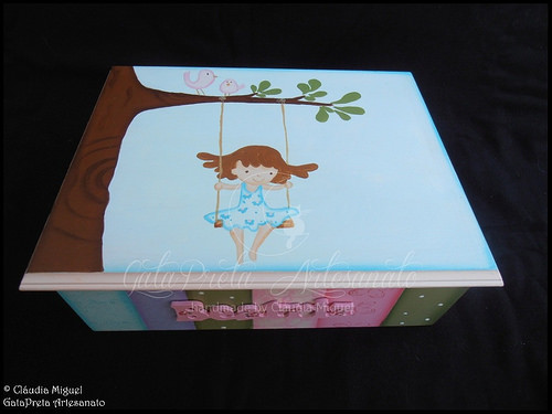 Caixa para ganchinhos e moldura 