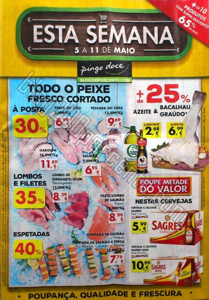 Antevisão Folheto PINGO DOCE promoções de 5 a 1