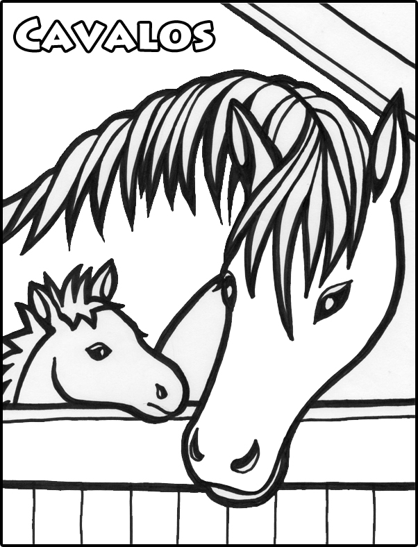 Desenhos para colorir de desenho de um cavalo selvagem para colorir online  